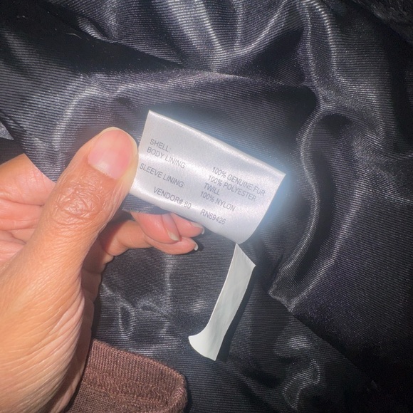 Wilsons Leather Genuine Fur Cropped Jacket – Black – Size M - Picture 4 of 4